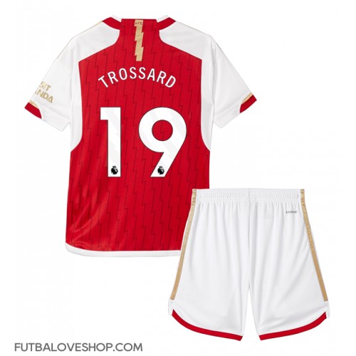 Dres Arsenal Leandro Trossard #19 Domáci pre deti 2023-24 Krátky Rukáv (+ trenírky)